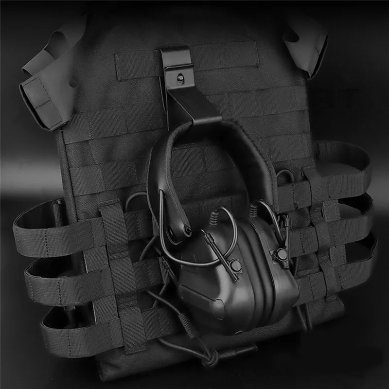 

Tactical Headset Hang Buckle Quick Release MOLLE Girdle Hook Clip Clamp for Belt Mobile Phone Holder CS Game Hunting Accessories