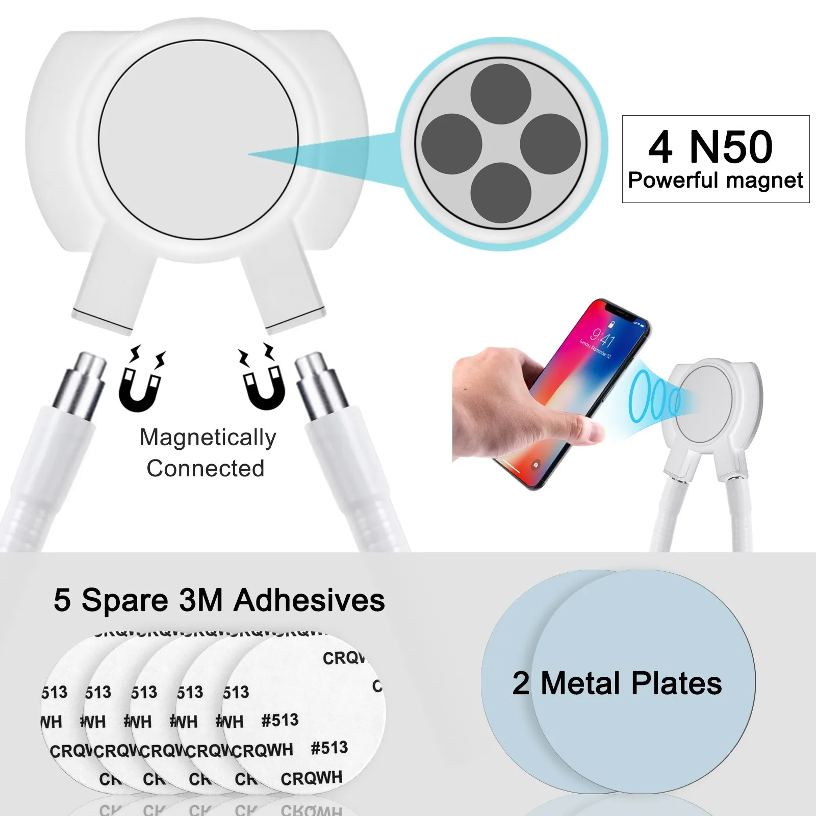 

Magnetic Phone Holder Gooseneck Bed Holder Tablet Stand Holder Neck Phone Holder