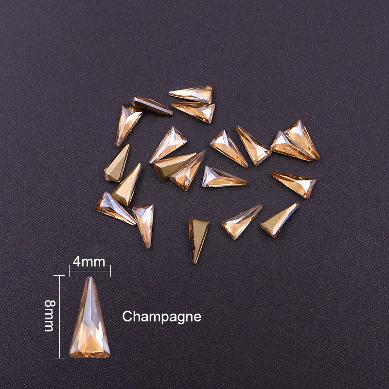 10 шт. треугольные декоративные кристаллы для ногтей|Стразы и украшения| |