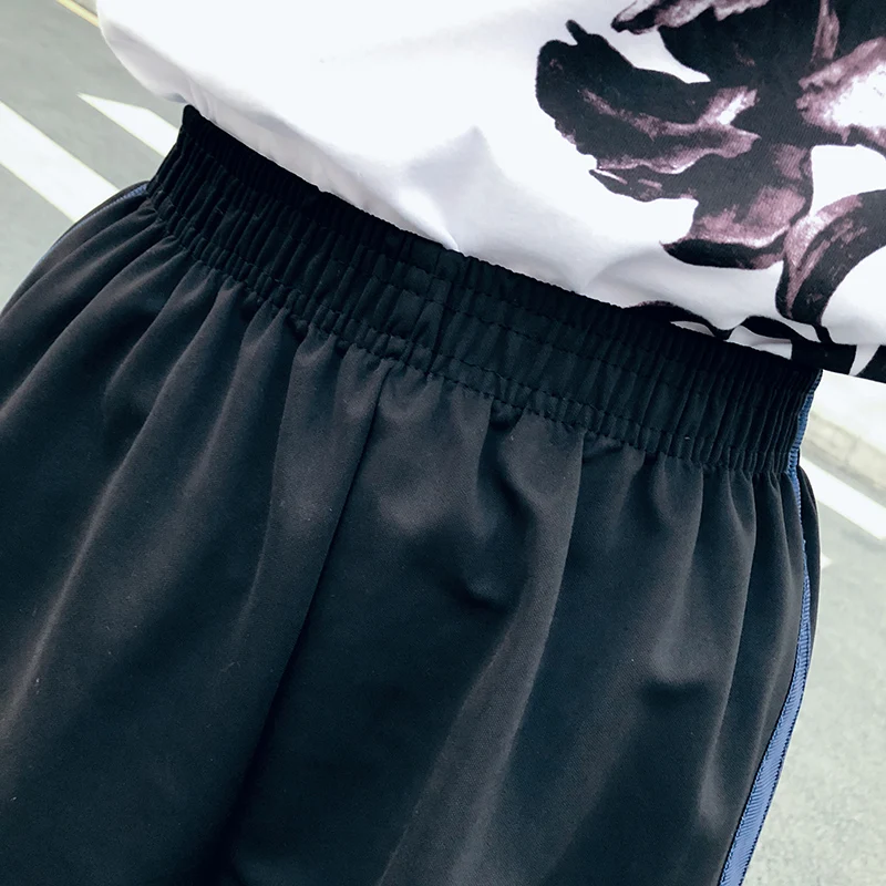 

Summer Thin Fashion Women Short Womens Loose Letter Embroidered Trendy High Waist Female Stretchy Shorts Females Breathable Girl