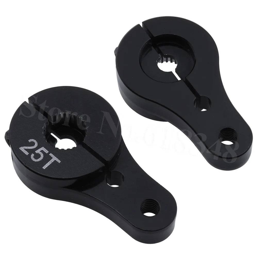 2 шт./лот алюминиевый 25T Servo рожковый рулевой Кронштейн для 1/10 весы Рок Гусеничный