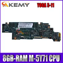 Akemy AIZY0 LA-B921P Laptop Motherboard For Lenovo YOGA 3-11 Original Mainboard 8GB-RAM M-5Y71 CPU