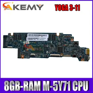 akemy aizy0 la b921p laptop motherboard for lenovo yoga 3 11 original mainboard 8gb ram m 5y71 cpu free global shipping