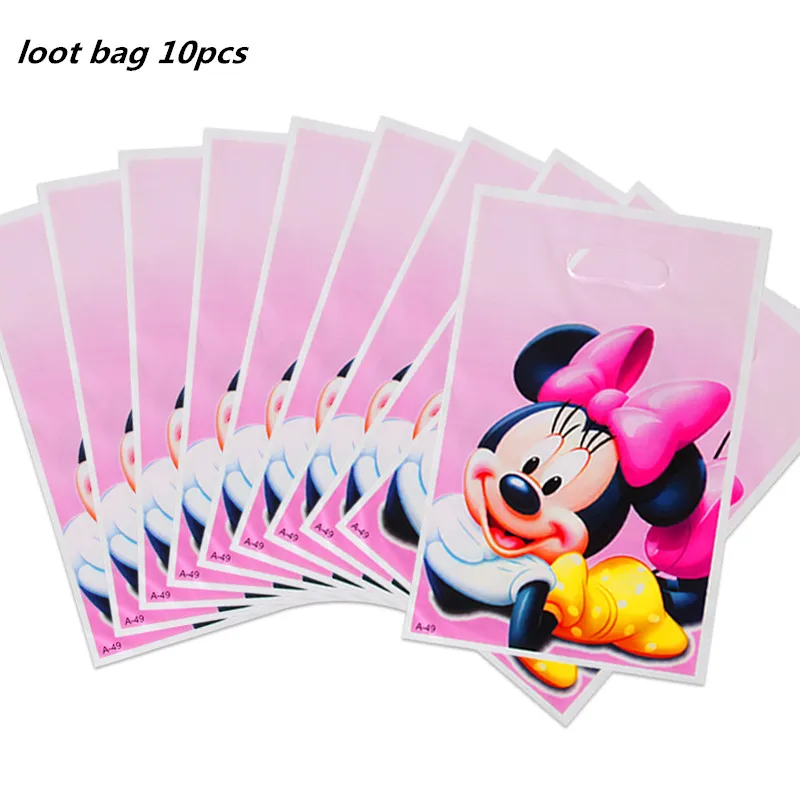 10pcs 16x25cm 20 шт./партия Минни тема Микки бумажные салфетки для вечеринки с днем рождения товары для вечеринок Минни бумажные полотенца для салфеток сувениры 33*33 см - Цвет: 10pcs 16x25cm