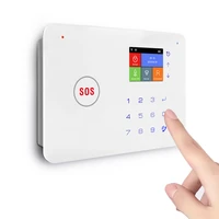 2019 new 4 inch tft screen support app push gsm home wireless intelligent security alarm system
