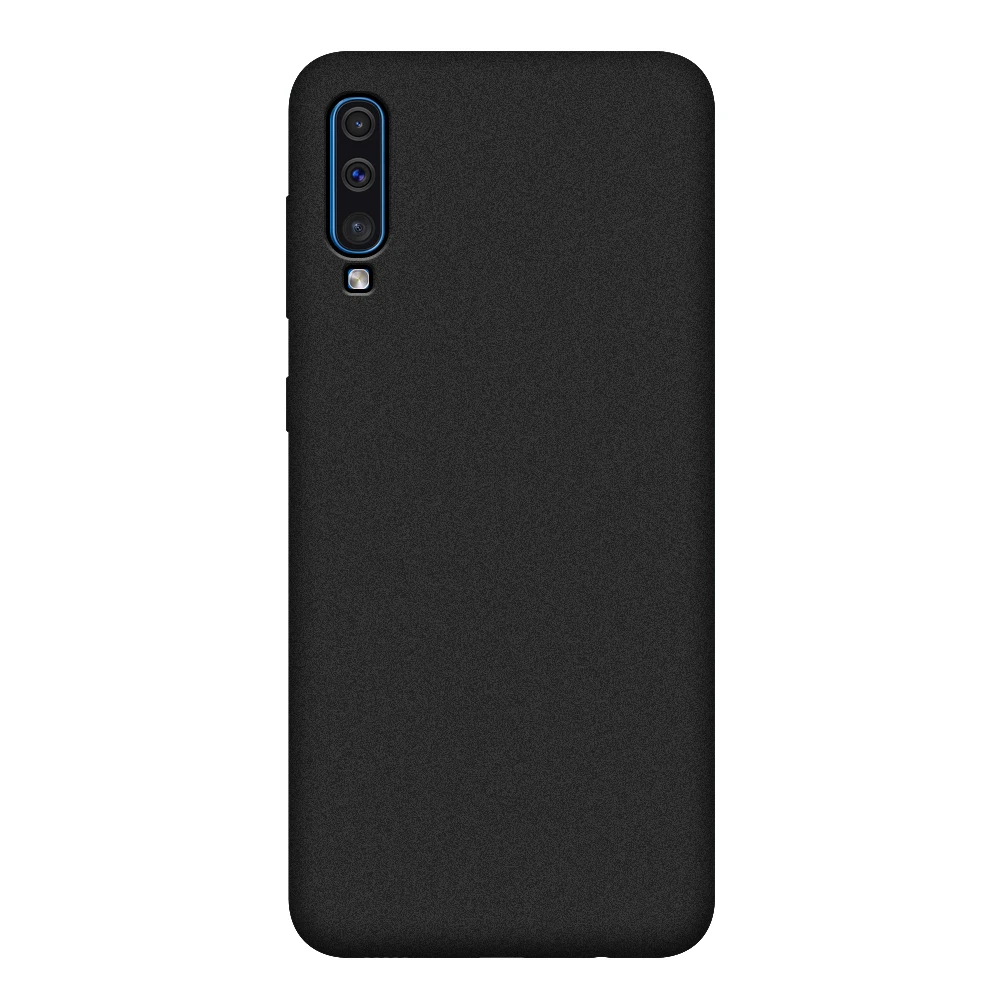 S10 мягкий силиконовый матовый простой защитный чехол аккуратный Чехол для телефона Samsung Galaxy A50 A10 A30 A40 A60 A70 A80 A90 A50S s бампер - Цвет: Black Case