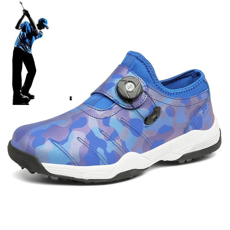 Men's Golf Shoes Couple Professional Golf Sneakers Men's Large Size Golf Sneakers Grass Non-slip Golf Walking Shoes Size 35-47