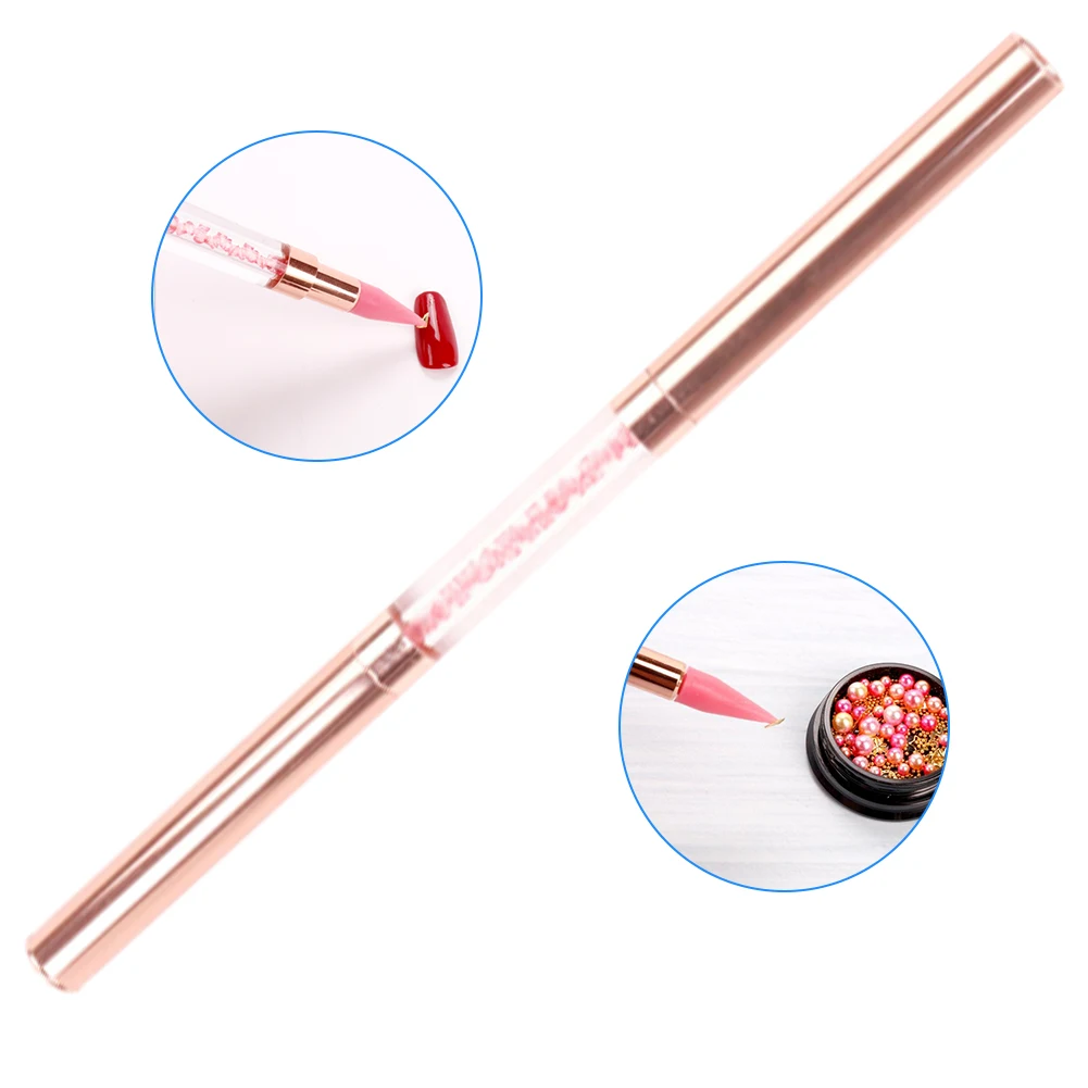 

Decorations Dotting Pen Nail Art Rhinestone Picker Dotting Pen Dual Ended Diamond Painting Wax Pencil Crystal Nail Art Tools