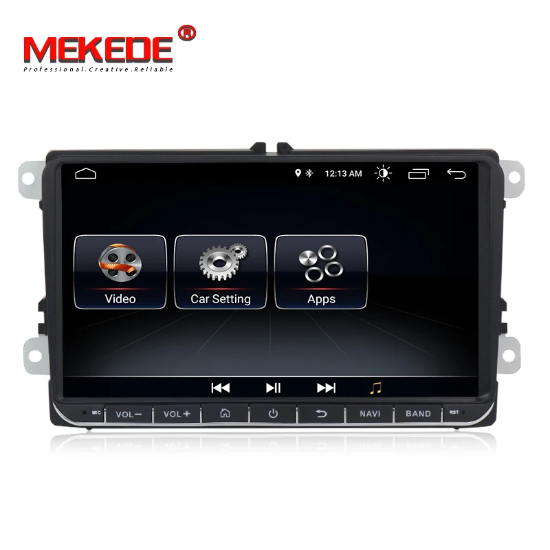 MEKEDE " Android 8,1 автомобильный gps-навигатор для VW GOLF 5, 6 Polo Passat b5, Jetta Tiguan Touran Skoda, seat, canbus, руль