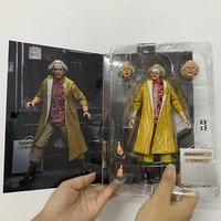 in stock neca back to the future figure doc brown 2021 marty mcfly action figures yellow coat