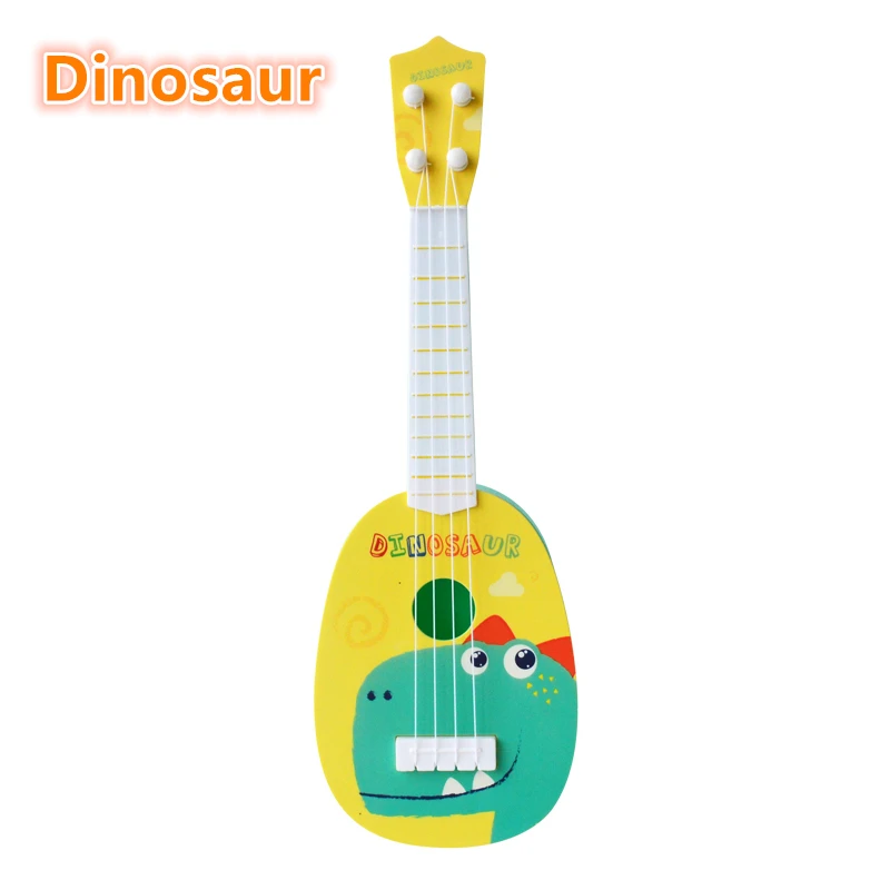 36cm Dinosaur 39 см/44 см мини-укулеле игрушечная гитара Детские Классические игрушки Симпатичные Хлопушка образовательные игрушки развитие детей подарок на день рождения - Цвет: 36cm Dinosaur