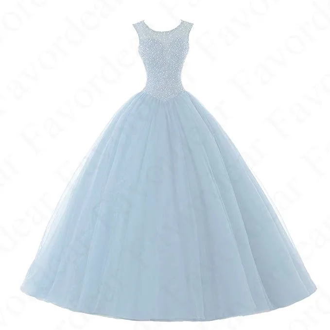 BLF-51-sky blue Favordear Vestido De 15 Anos Бирюзовый Расшитое бисером в честь пятнадцатилетия платья очень красивое бальное платье сладкий 15 со шнуровкой на спине Румяна платья для выпускного вечера - Цвет: BLF-51-sky blue
