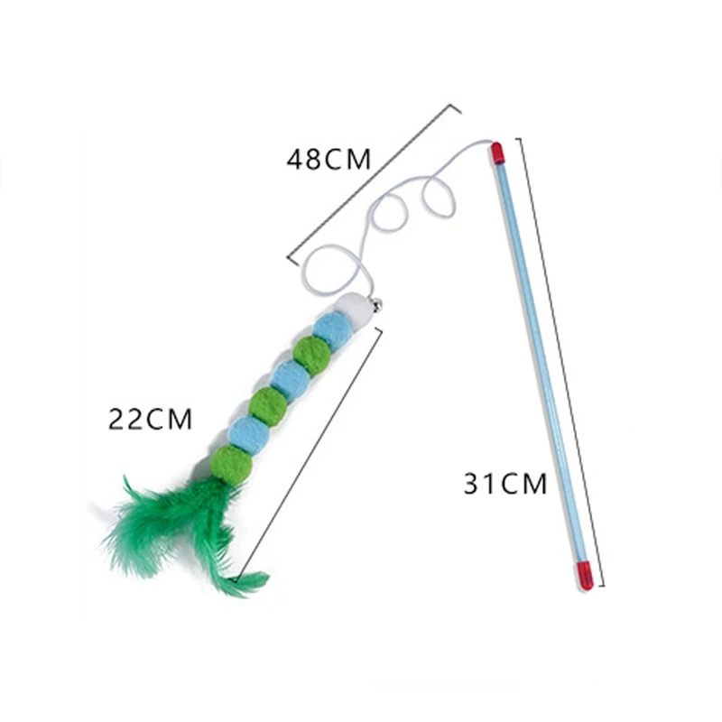 Забавные игрушки для кошек палочки животных тренировочная палочка игрушка котят