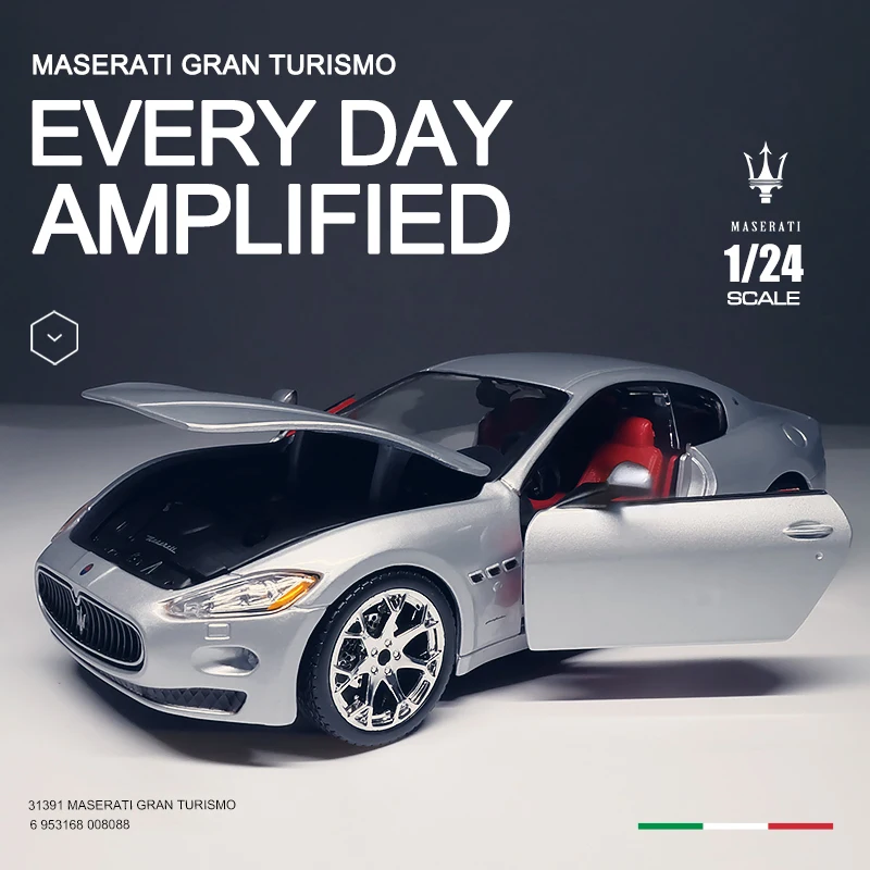 Модель автомобиля из сплава Maserati Quattroporte Bburago 1:24 коллекционная Подарочная игрушка