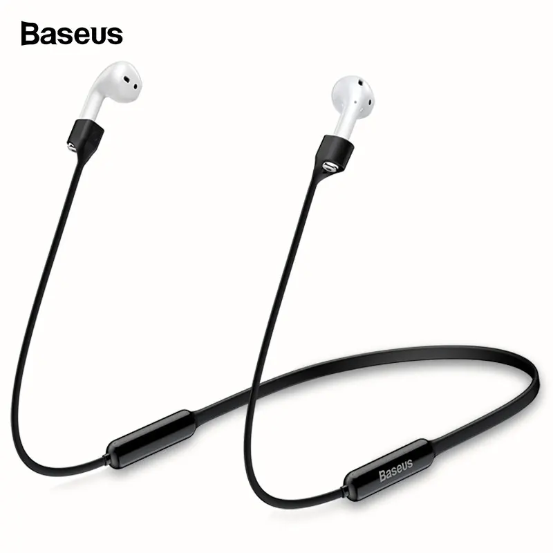 Baseus силиконовый шнурок для Airpods 1 2 ремешок для наушников с шейным ремешком против потери веревки для Air Pods наушники защитные аксессуары