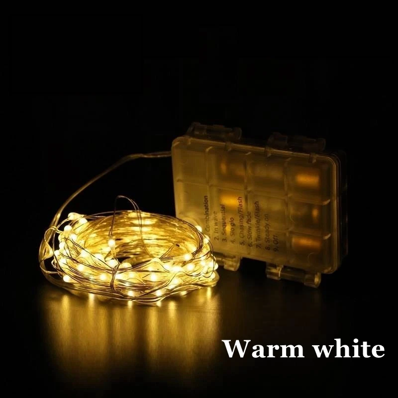 Гирлянда садовая уличная Водонепроницаемая с медным проводом и пультом