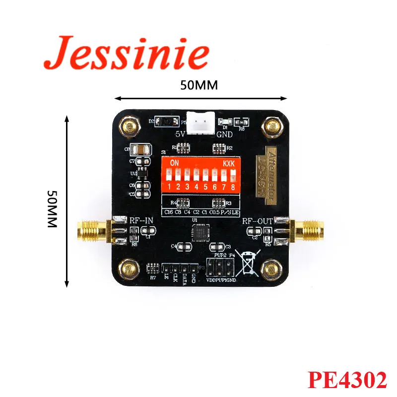 Цифровой радиочастотный шагомер PE4302 Модульная плата широкополосного спектра с