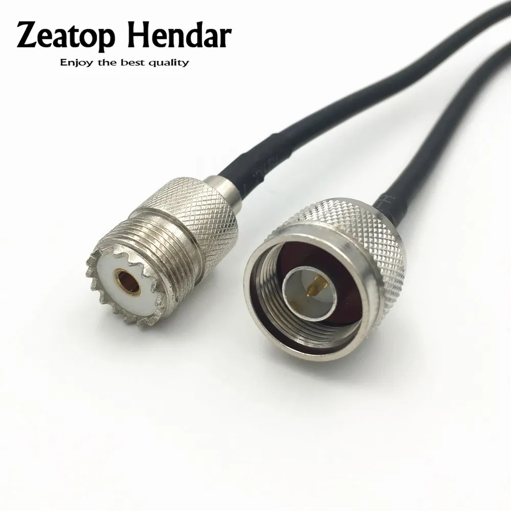 1 шт. N Тип Штекерный разъем для UHF Female SO239 штекер RF кабель Pigtail RG58/LMR195 беспроводного