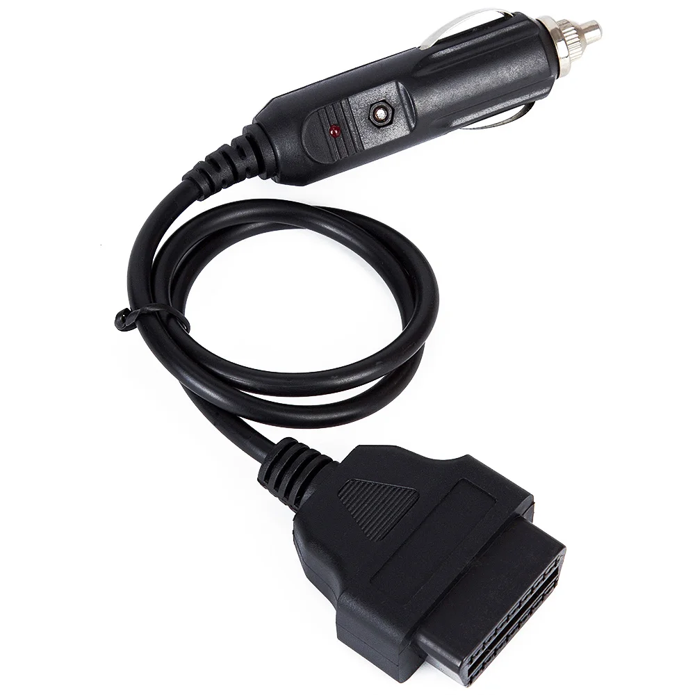 Кабель источника питания OBDII OBD2 16 контактный разъем Мама для автомобильного