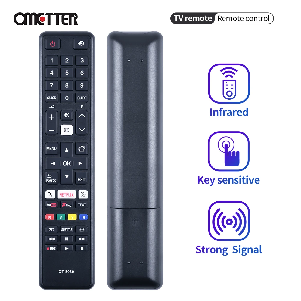 Подходит для Toshiba TV CT-8069 remote control 48U7653DB 43U6783DA 55U6763DA 43L3653DB 49U6663DB | Электроника
