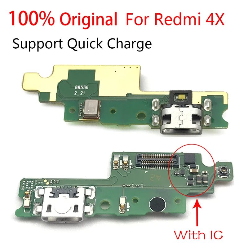 Оригинальный Новый зарядный USB порт для Xiaomi Redmi 4X док разъем гибкий кабель зарядки