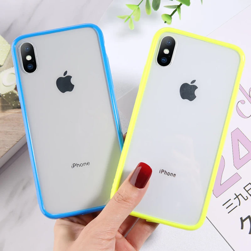 Прозрачный чехол Moskado для iPhone 11 Pro Max X 7 6 6s 8 Plus XR XS рамка из ТПУ + акриловая задняя