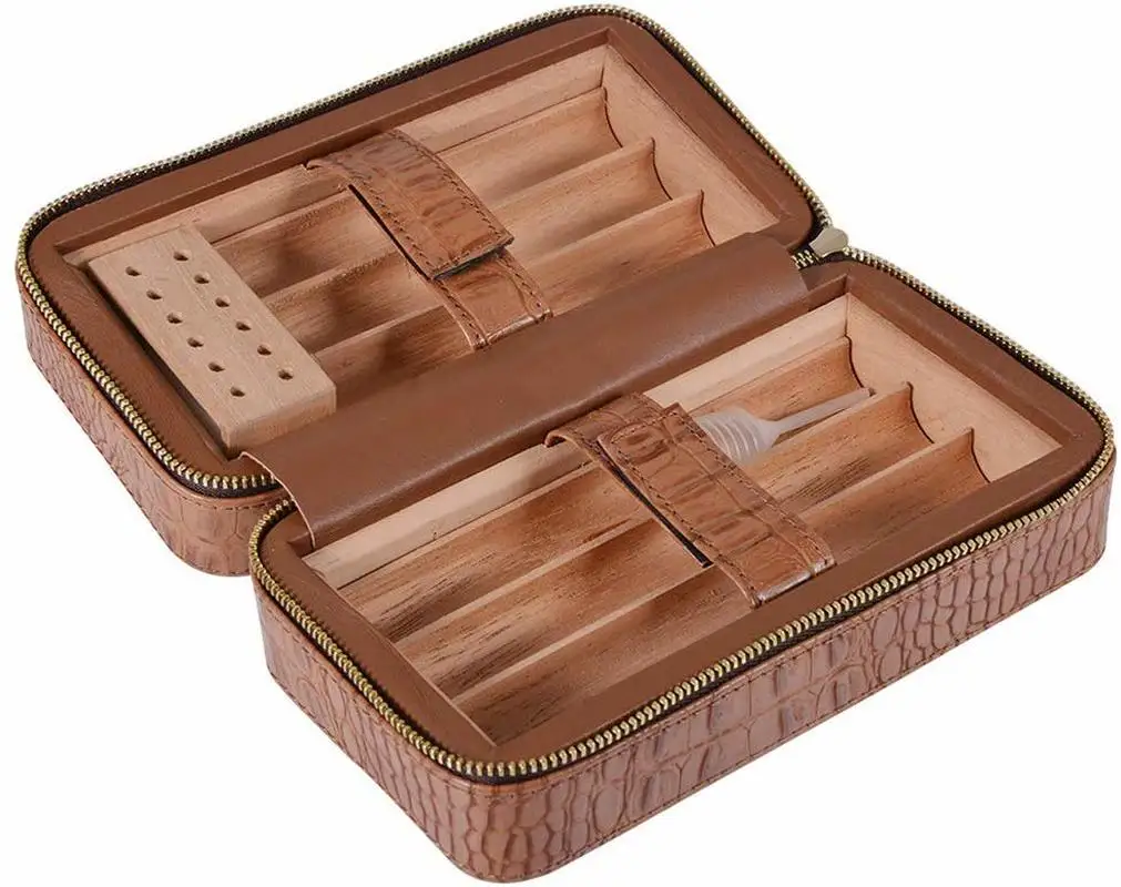 Yooap коробка для сигар из кедрового дерева 6 упаковок коричневая сигарет