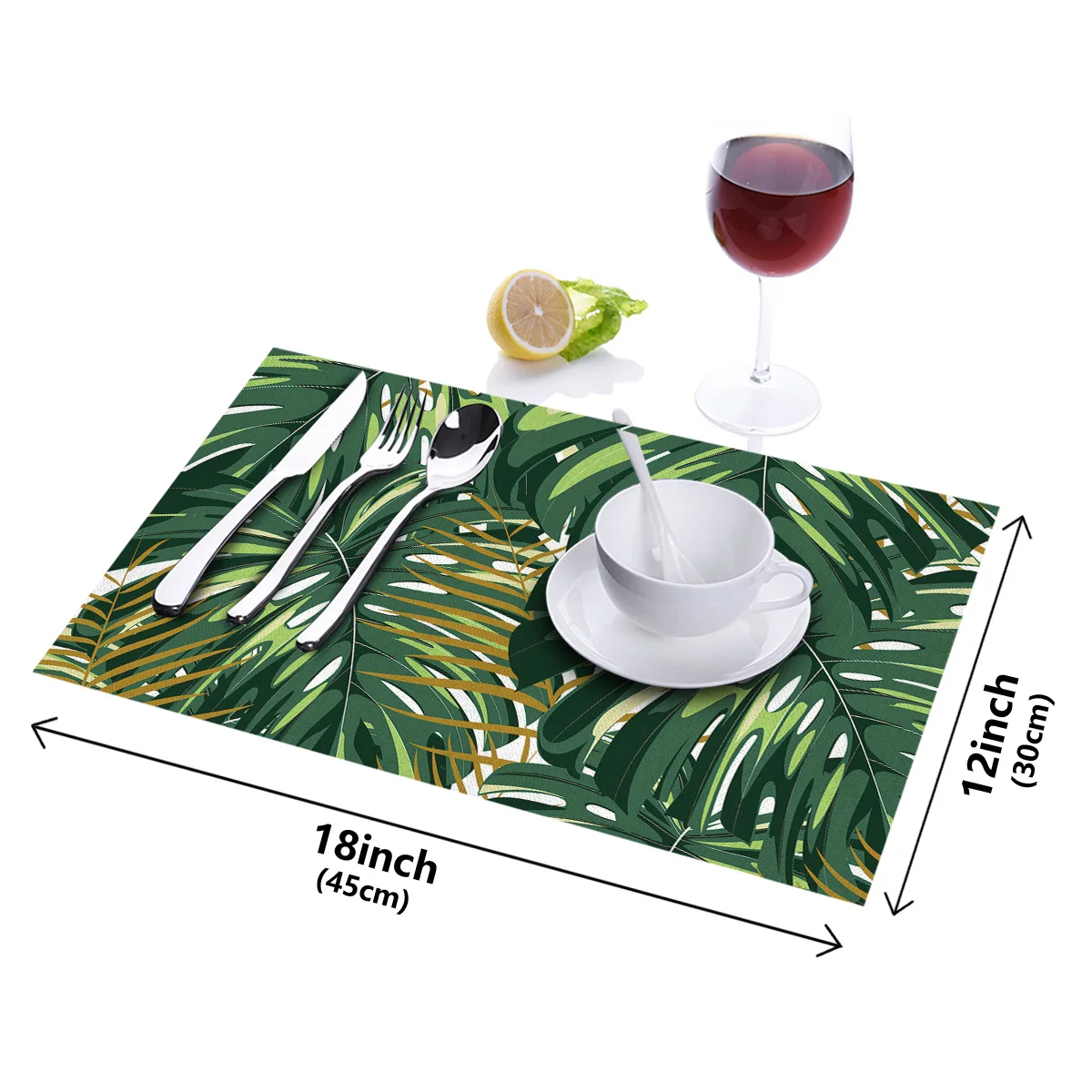 4 6 штук в партии комплект Коврики на стол тропические растения монстера печатных