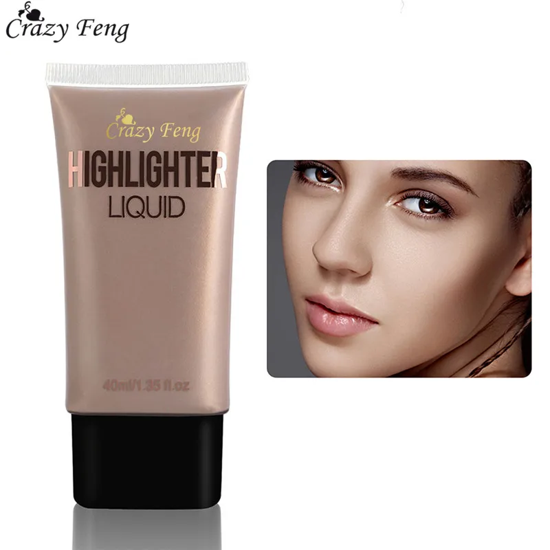 Gold Face Makeup Brightener Highlighter Liquid Glow Illuminator Contour Shimmer Make up Basic Cosmetics |