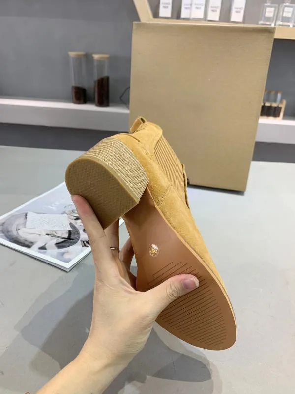 

2021 Hot Winter Wool Women Martin Boots British Style Plus Velvet Ginger Black Designer Brand Botas De Invierno Para Mujer