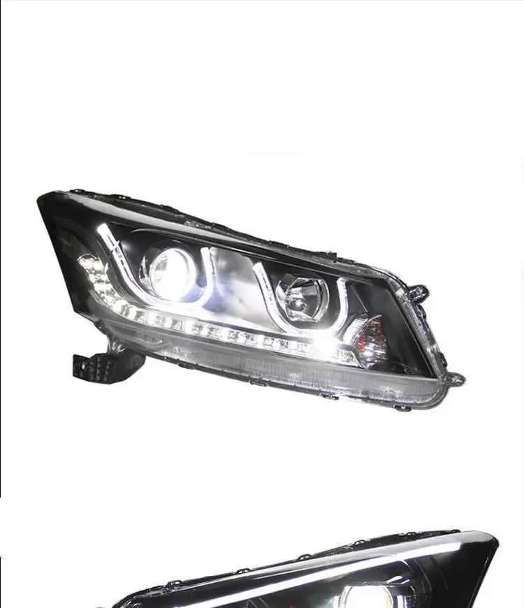 Наружные Drl Luces Assessoires Neblineros Led Para Авто Cob дневные ходовые фары автомобильные фары в сборе 08 для Honda Accord