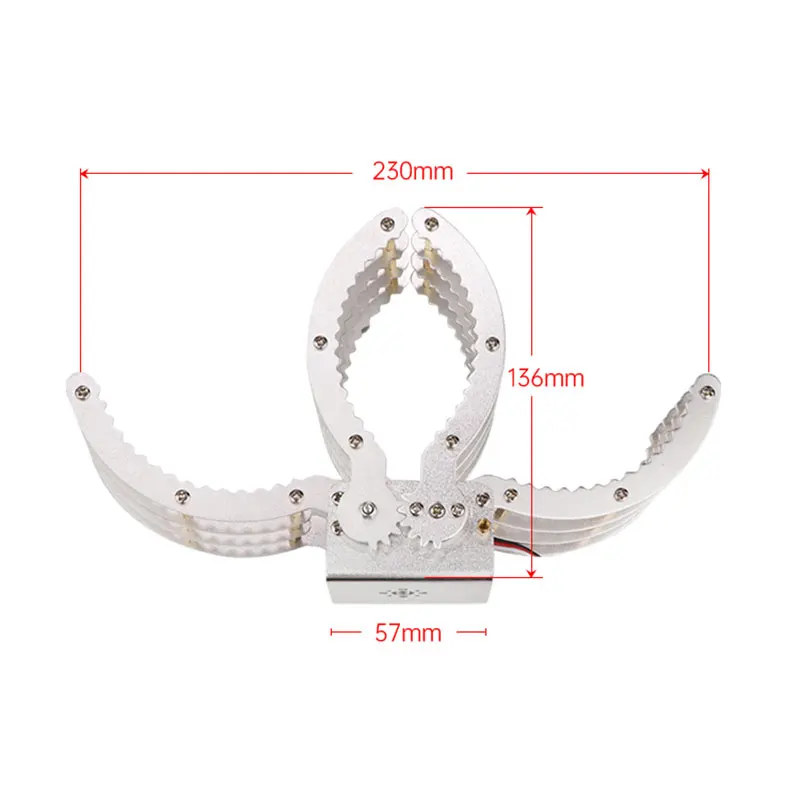 Симметричные захватывающие большие зажимы механический робот коготь