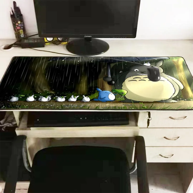 XGZ Totoro аниме Блокировка края коврик для мыши ноутбука компьютера большой лучший