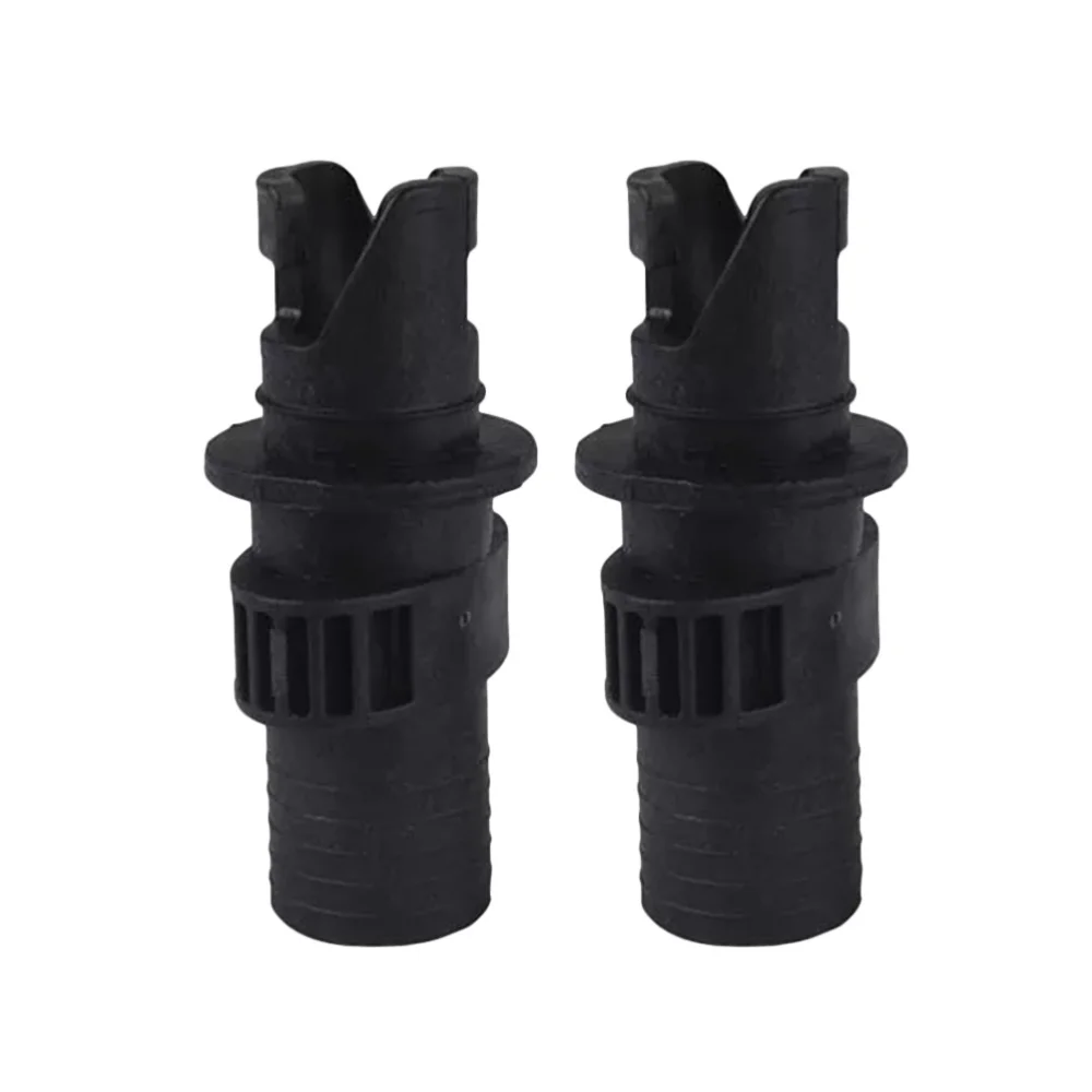 

2PCS Rubber Boat Air Valve Connector Inflatable Boat Air Valve Adapter(Black)