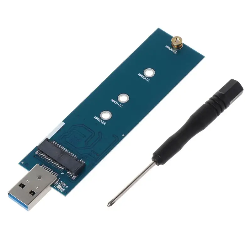 

M.2 к USB адаптеру B Ключ M.2 SSD адаптер USB 3,0 к 2280 M2 SSD накопитель адаптер конвертер считыватель SSD карта