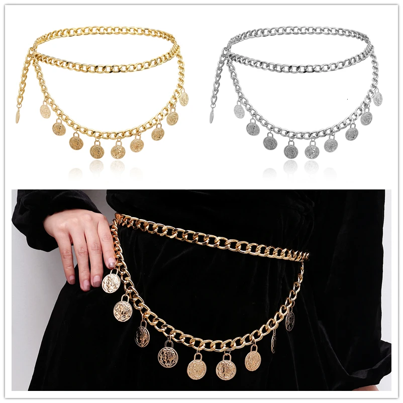 Модные женские маленькие золотые серебряные монетки с кисточками металлические