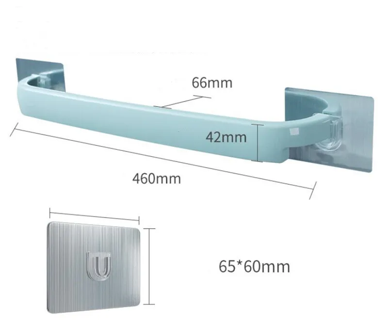 Настенная самоклеящаяся вешалка для полотенец в ванную комнату 3 цвета|Вешалки