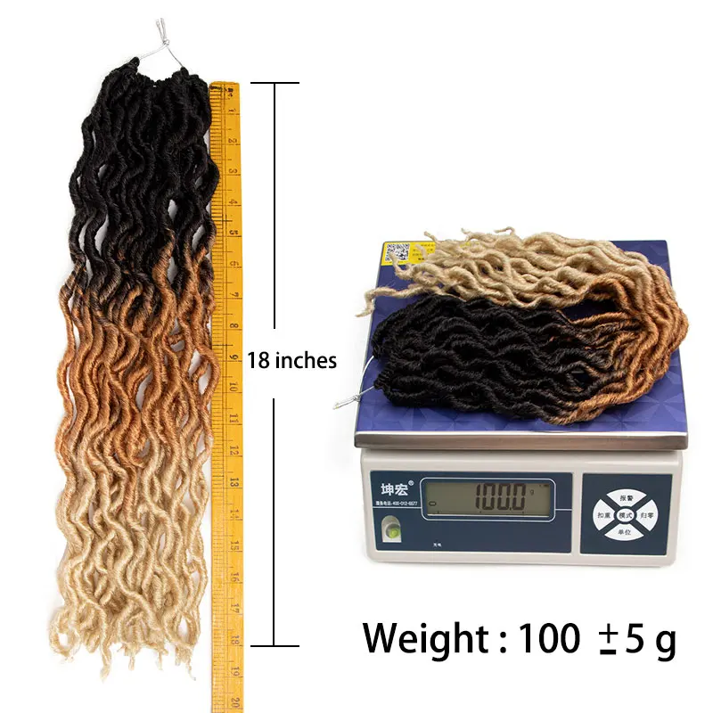 Синтетические Искусственные локоны кудрявые вязаные косички удлинители волос 18