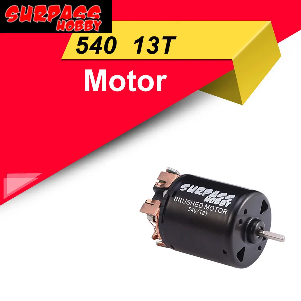 

High Quality SURPASS HOBBY 540 17T 21T 23T 27T 35T 55T 80T Brushed Motor for 1/10 HSP HPI Tamiya TRAXXAS WLtoys Off-Road RC Car