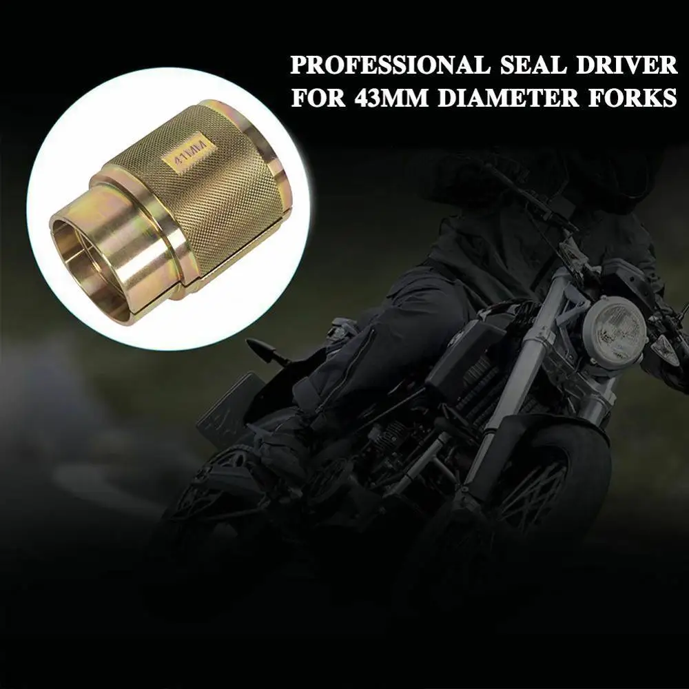 

1Pcs Motorcycle Oil Seal Driver Front Fork Removal For 43mm Diameter Motorbike Repair Tool Universal Professional Seal Driver