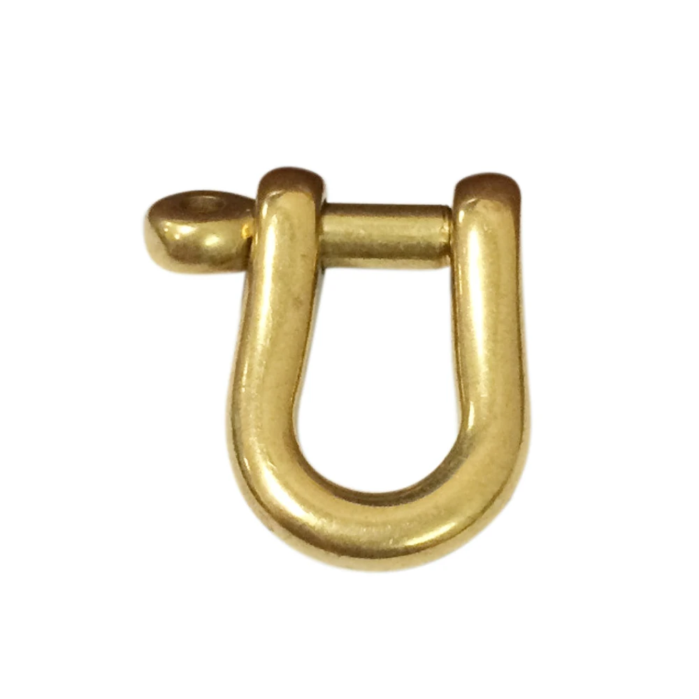 U образная латунная застежка Скоба соединение брелок Крюк кожаный аксессуар для