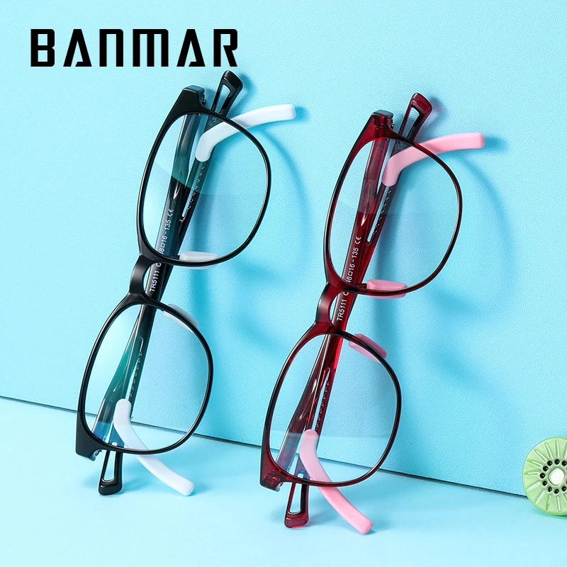 

BANMAR Teens Cellphone Glasses Anti-blue Light Kids Glasses TR90 Silicone Eyeglasses Myopic Optic Prescription Glasses
