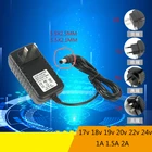 Универсальный адаптер питания, адаптер для ЕС, США, Великобритании, Австралии, 17, 18, 19, 20, 22, 24 В, 1 А, 1,5 А, 2 А, источник питания
