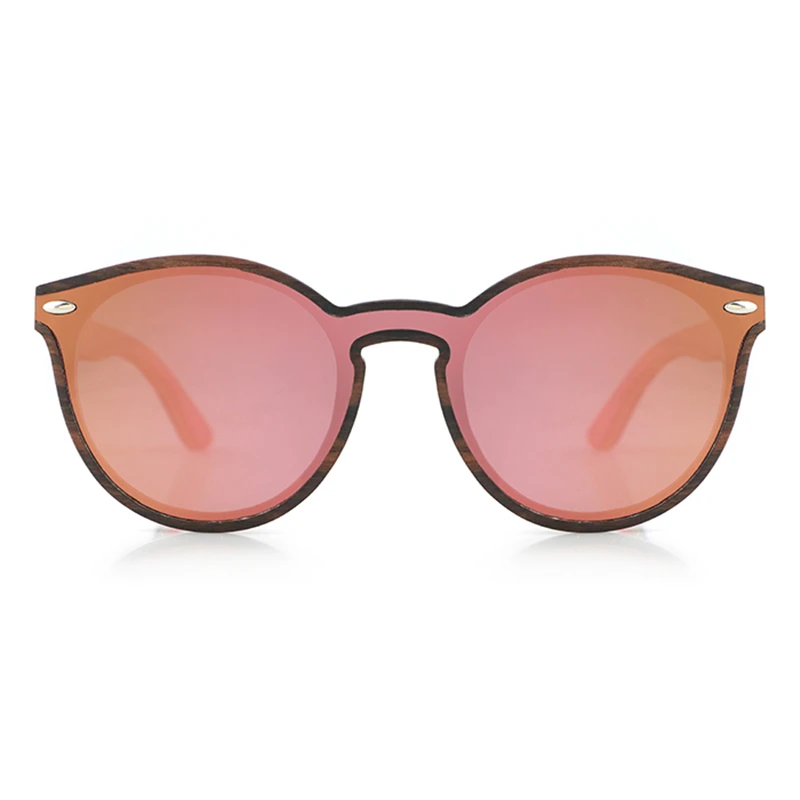 Стильные поляризационные солнцезащитные очки кошачий глаз с деревянным