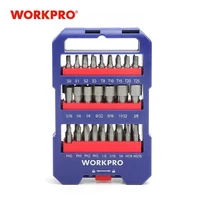 workpro 51 piece screwdriver bits set multi bits set with slotted phillips torx hex bits and nut driver