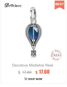 Devolove лето бусины из стерлингового серебра 925 Розовый дорожная сумка Шарм Fit браслет Pandora для женщин DIY ювелирные изделия