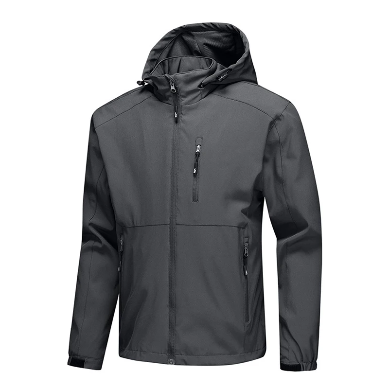 Плюс размер 4XL мужские спортивные куртки на молнии Пальто повседневные топы с