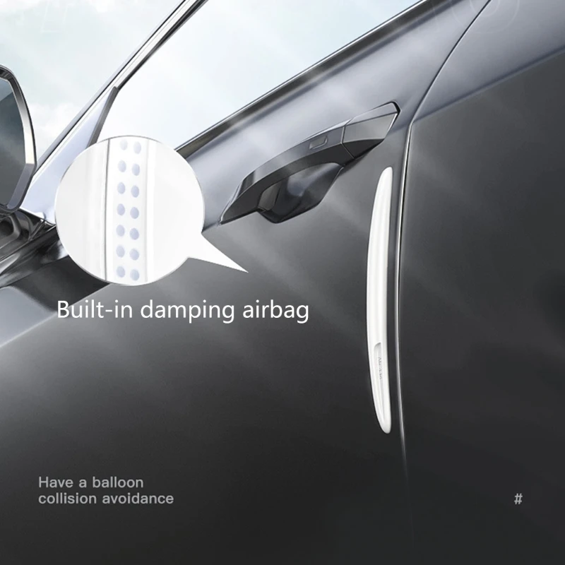 

2/4 Pcs Car Door Guard Airbag Buffer Strip Anti-collision Scratch Auto Door Edge Protector Silicone Bumper Stickers