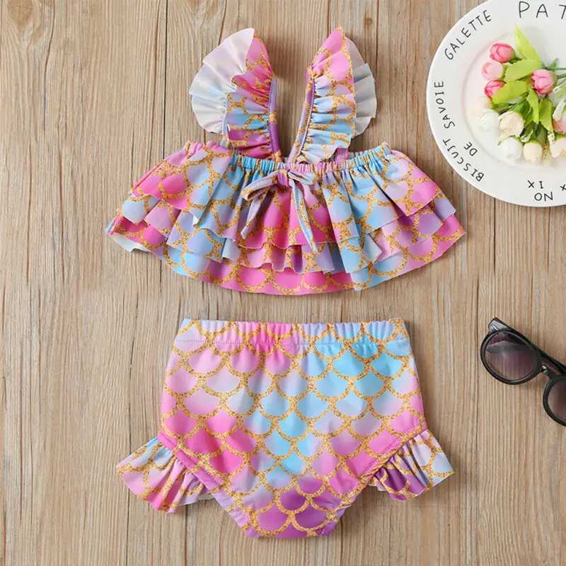 2020 г. комплект бикини для девочек купальник с высокой талией купальный костюм