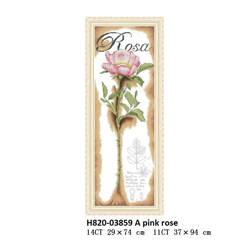 Cross Stitch H820 Joy Sunday, четыре сезона, картина, вышивка крестиком, чтобы сделать цветы, узор, сделай сам, ручная работа, набор, DMC Aida, напечатанный холст - Цвет: Cross Stitch H820